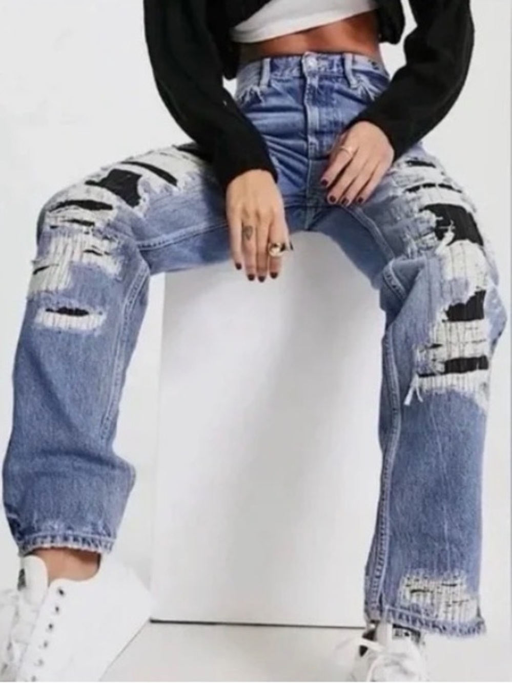 FREE PEOPLE We the Free McCoy Destroyed Jeans